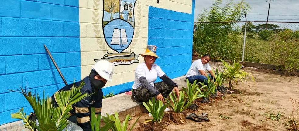 Carbozulia realiza jornada de arborización en la U.E.E. Playa Bonita